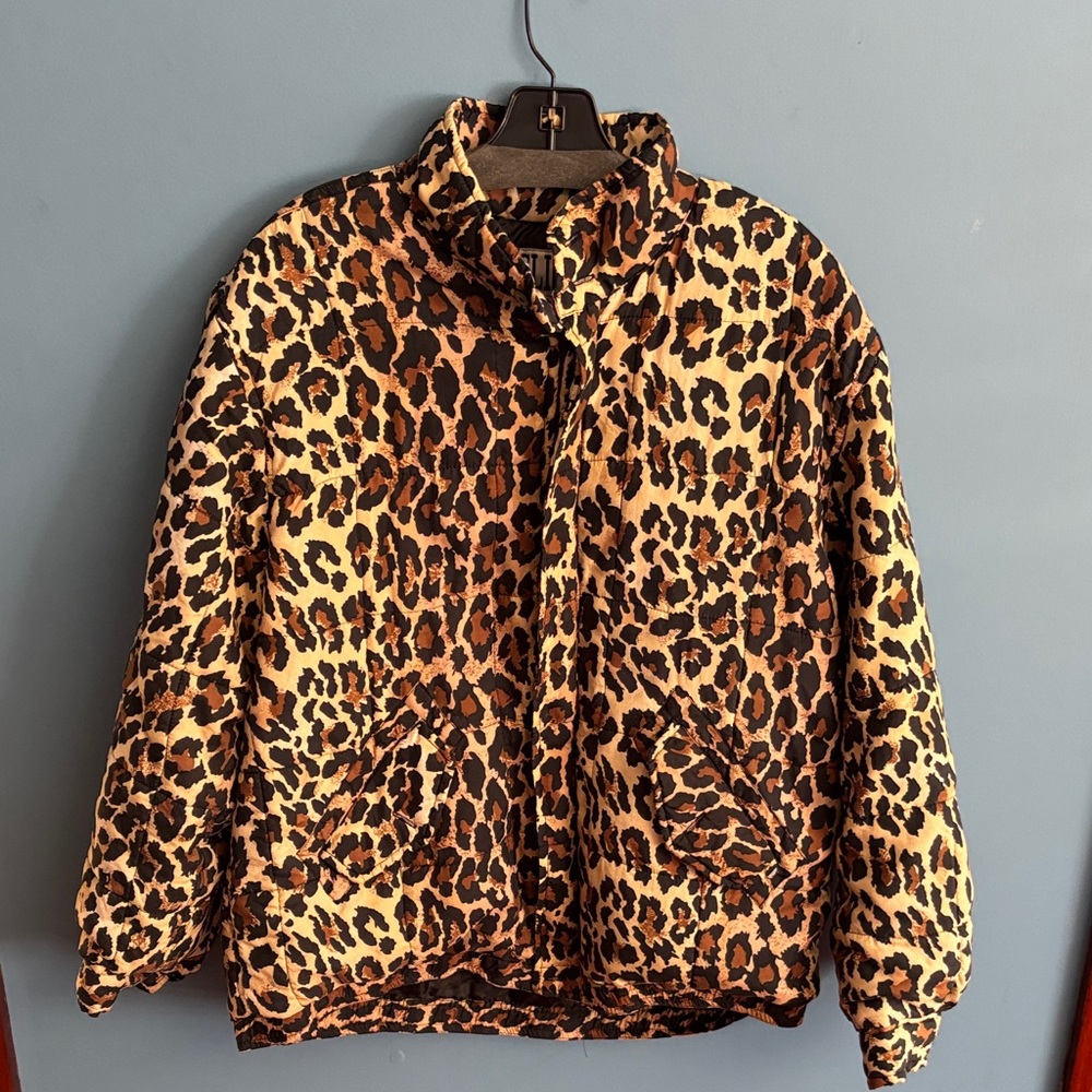 Vintage Clio Animal Print Silk Jacket